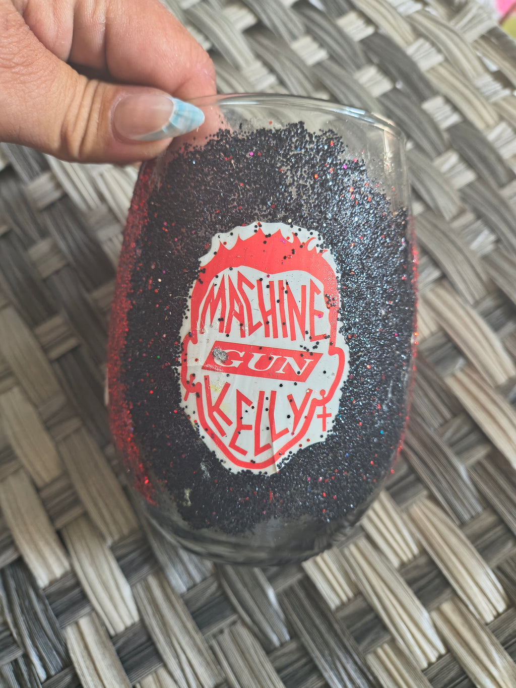 mgk Rap Devil Stemless Wine Glass